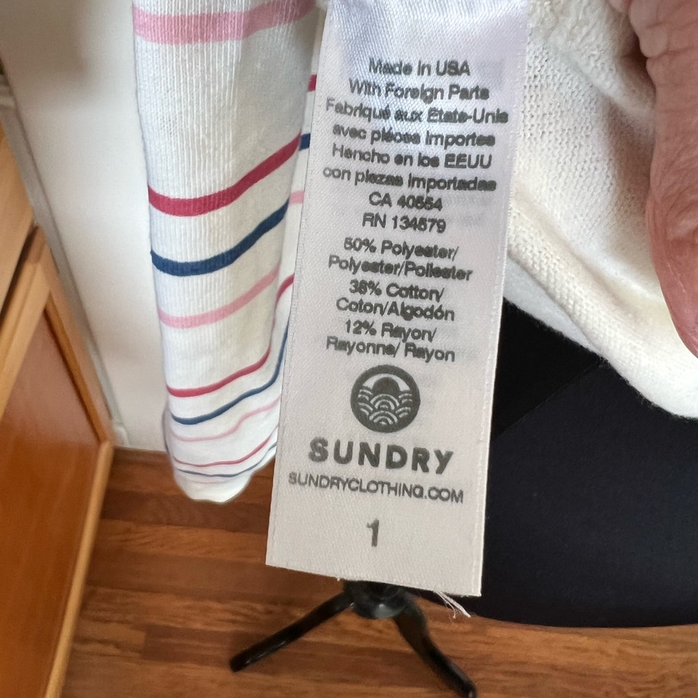 Sundry Striped Sweater - Picture 3 of 9